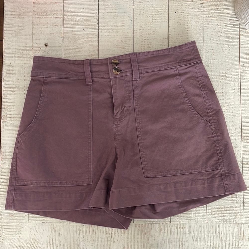 High rise purple shorts size 4